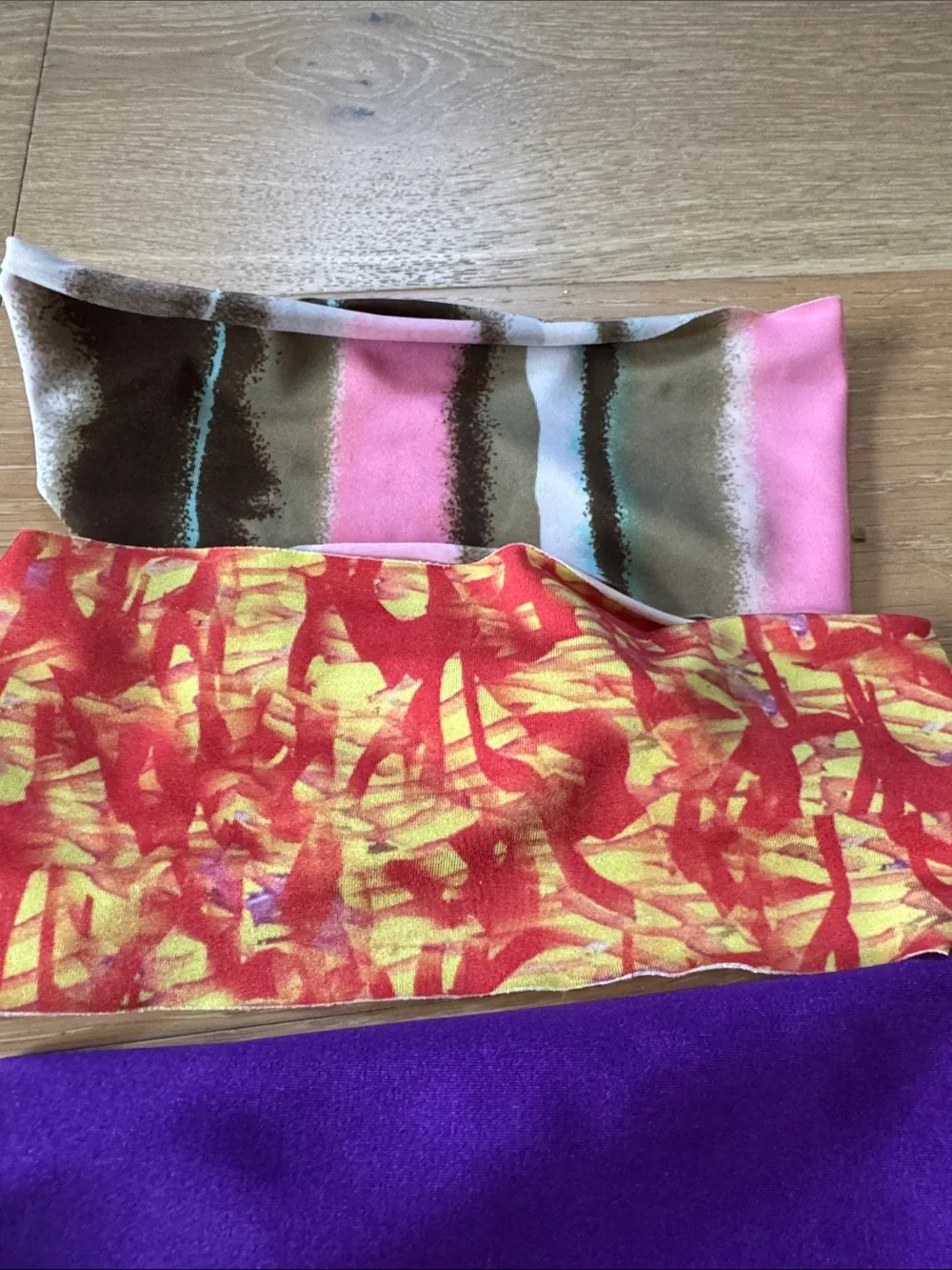 Lot of 5 Colorful Hippie Runner headbands
